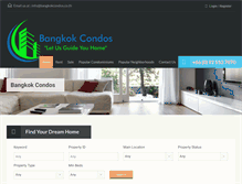 Tablet Screenshot of bangkokcondos.co.th